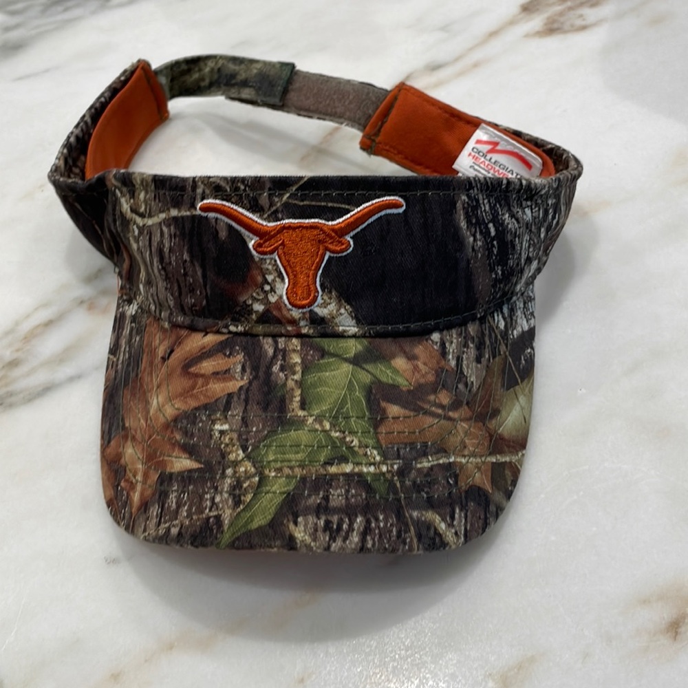 Texas Longhorns collegiate headware Visor Hat camo